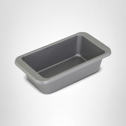 KitchenAid Nonstick Swiss Engineered Aluminized Steel Loaf Pan, Dishwasher Safe, 9 x 5 Inch, Contour Silver 9
