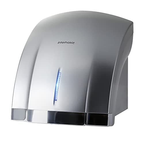 interhasa! Compact Hand Dryer for Bathroom 110V Electric Commercial Hand Dryer Wall Mounted with Hot n Cold Air, 3-Pin Plug in