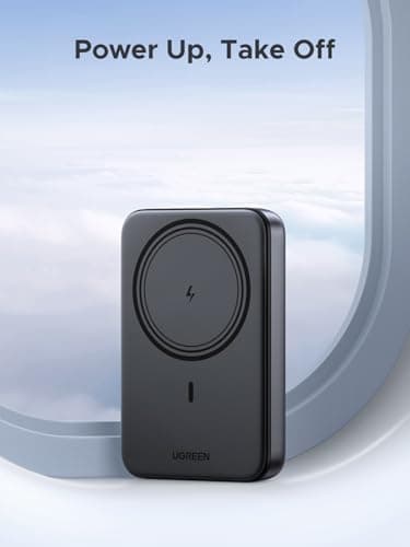 UGREEN Magnetic Power Bank,10,000mAh Wireless Portable Charger, PD 20W Fast Charging Battery Pack with USB-C for Magsafe, iPhone 17/17 Pro/17 Air/17 Pro Max/16/16 Pro/16 Pro Max, iPhone15/14/13 Series 7