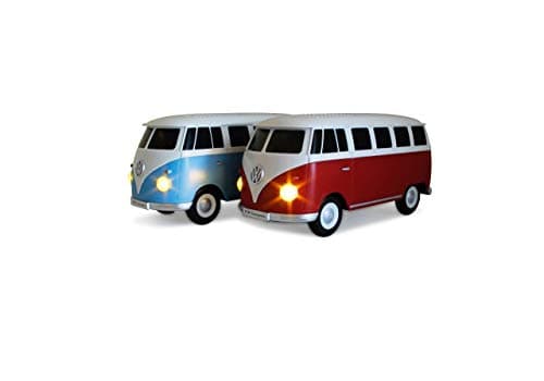 BRISA VW Collection - Volkswagen Portable Bluetooth Speaker Wireless Box with Rechargable Battery T1 Bus Campervan (Scale: 1:20/Classic Bus) (Blue) 5