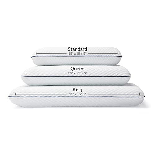 Weekender Gel Memory Foam Pillow - Standard Size - 1-Pack - Medium Firm Feel - Neck and Shoulder Support - Side & Back Sleepers - Home, Hotel, & Hospital Essentials - CertiPur Certified 8