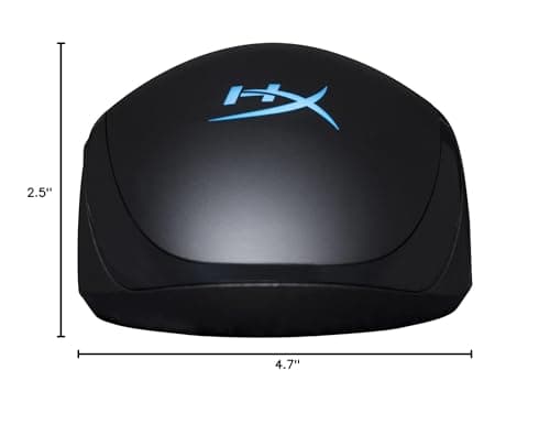 HyperX Pulsefire Core - RGB Gaming Mouse, Software Controlled RGB Light Effects & Macro Customization, Pixart 3327 Sensor up to 6,200DPI, 7 Programmable Buttons, Mouse Weight 87g,Black 9