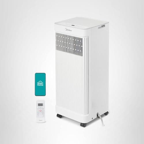 Midea 8,500 BTU ASHRAE (5,000 BTU SACC) Portable Air Conditioner, Smart Control, Cools up to 150 Sq. Ft., with Dehumidifier & Fan mode, Easy- to-use Remote Control & Window Installation Kit Included 7