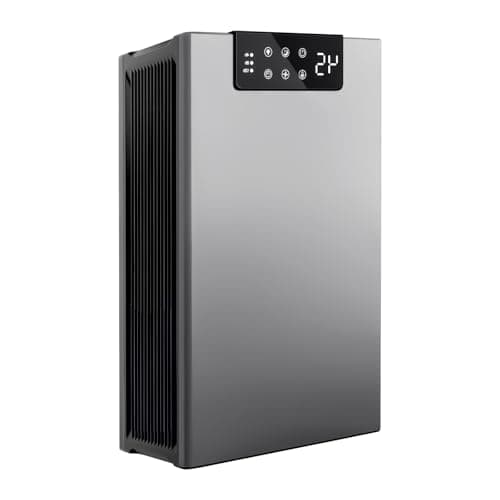 Dehumidifiers for Home, Basement Bedroom Bathroom with Auto Shut Off, Washable Air Filter, Timer Setting