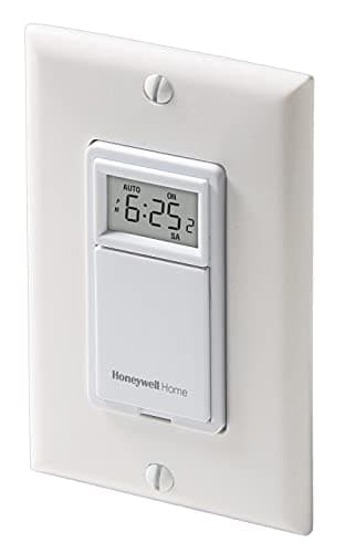 Honeywell Home RPLS530A 7 Day Programmable Light Switch, White (Requires 40 W Minimum) , 1 Pack 2