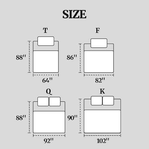 Down Alternative Bedding Comforter Queen Size - All-Season Soft Reversible Microfiber Bedding Comforter - Lightweight & Machine Washable(Black/Dark Gray, Queen (U.S. Standard)) 7