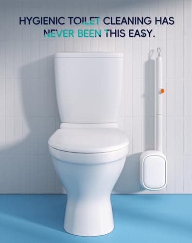 LFBEAR Disposable Toilet Cleaning System - Toilet Wand Kit with 18 High-Performance Refills, Wall Mounted Brush and Holder for Deep Cleaning Bathroom (Brush + 18 Refills) 7