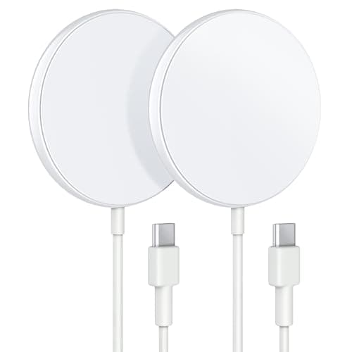 COKOEYE Magnetic Wireless Charger 2-Pack for iPhone Wireless Charger Pad, Max Fast for Magsafe Phone Adapter for iPhone 16/16 Plus/16 Pro/16 Pro Max/15/15 Pro/15 Plus/ 14/13 Series/AirPods Pro 2