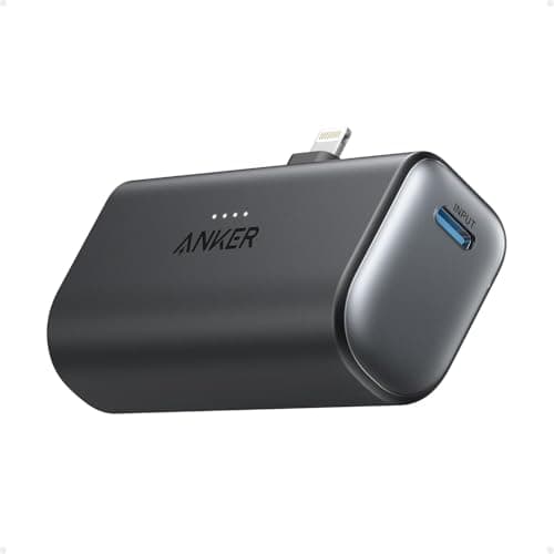 Anker Nano Power Bank with Built-in Lightning Connector, Portable Charger 5,000mAh MFi Certified 12W, Compatible with iPhone 14/13/12 Series (Black) 6
