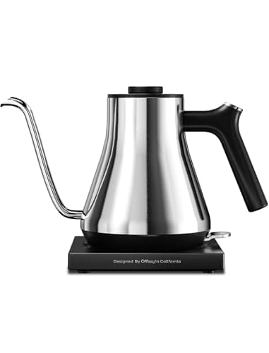 Offacy Gooseneck Kettle - Stainless Steel 0.9L 1200W Quick Heating Pour Over Kettle