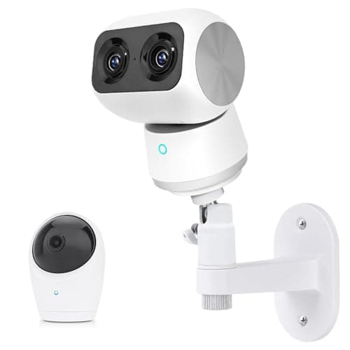 Security Camera Mount for eufy Indoor Cam S350, Adjustable Baby Monitor Wall Mount for eufy E20/E21, Other Cameras with 1/4 Threaded Hole, No Drilling Mounting Bracket for Pet/Dog/Baby Camera
