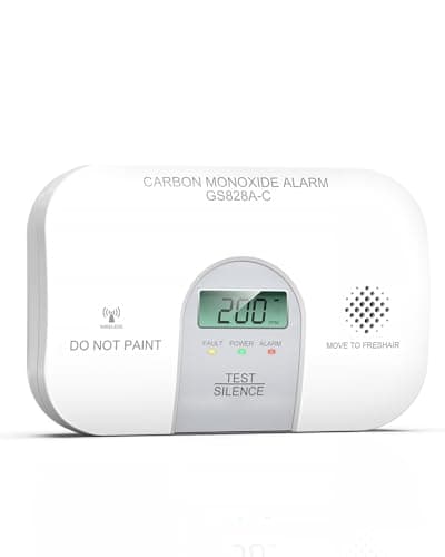 Siterwell Wireless Interconnected Carbon Monoxide Detectors, Travel Carbon Monoxide Detector with LCD Digital Display and Sound Warning, ETL Listed, Portable Carbon Monoxide Detector for Home, 1-Pack