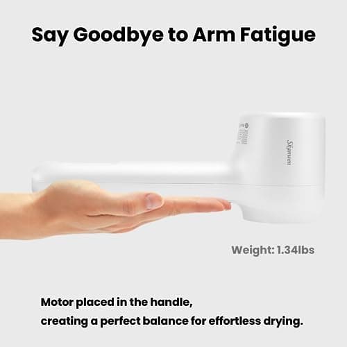 SKANWEN Hair Dryer with Diffuser, 1400W Professional Ionic Blow Dryer with High-Speed Brushless Motor for Fast-Drying, Filter-Removable Quiet Hairdryer 6