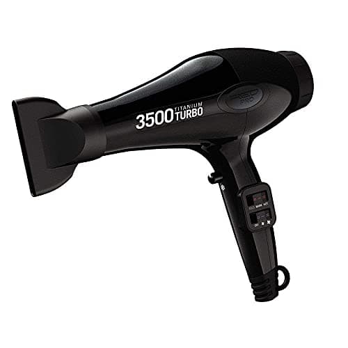 Red Pro Hair Dryer 3500W Turbo Titanium Blow Dryer with Detangler Comb, Fast Dry Smooth Hair, Multi Setting, Cool Shoot Button, Professional Salon Dryer 6