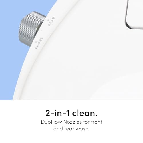 TUSHY Wave Non-Electric Bidet Toilet Seat | Sleek Elongated Design, Quick-Release for Easy Cleaning | DuoFlow Front & Rear Wash, Self-Cleaning Nozzle, Soft-Close Lid, 10-Min DIY Install, Bamboo Knob 6