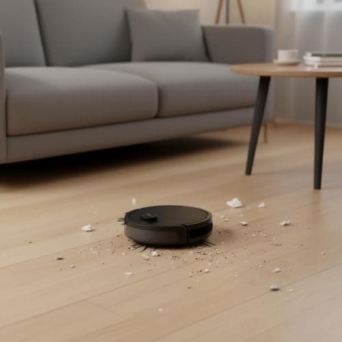 Robot Vacuum Cleaner, Powerful Suction Quiet Robotic Vacuum Cleaner Cleans Hard Floors to Low Pile Carpets Ideal for Pet Hair 6