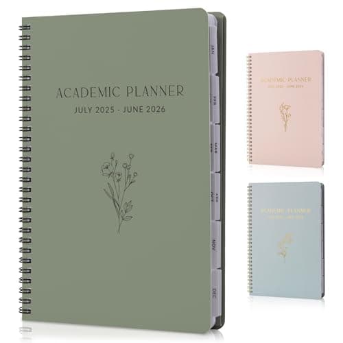 Aesthetic 2025-2026 Academic Planner - A Beautiful 7" x 10" Daily Planner for Women or Men with Weekly & Monthly Spreads For The 25-26 School Year - Runs From July 2025 - June 2026