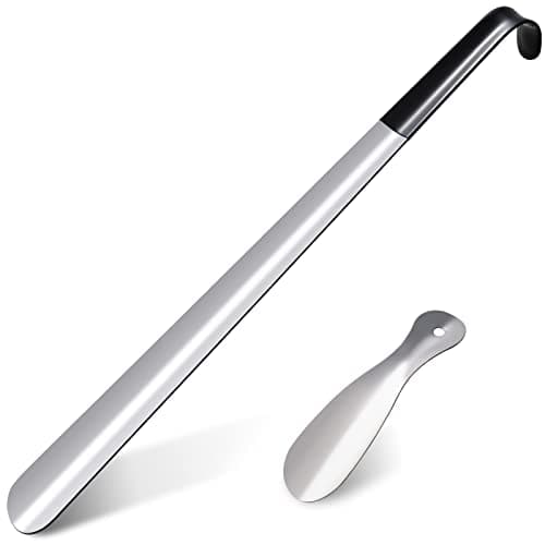 BOOMIBOO 2 Pcs Shoe Horn, 16.5 Inch Long Shoe Horn for Home Use, 7.5 Inch Shoe Horn for Travelling, Perfect Combination.