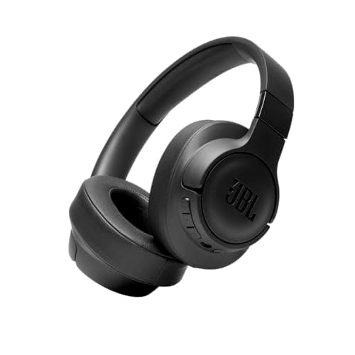 JBL Tune 760NC - Wireless Over-ear Noise Cancelling headphones, JBL Pure Bass Sound, Voice Assist, Google Fast Pair, Up to 50Hrs of Battery with ANC off, Lightweight and foldable design (Black)