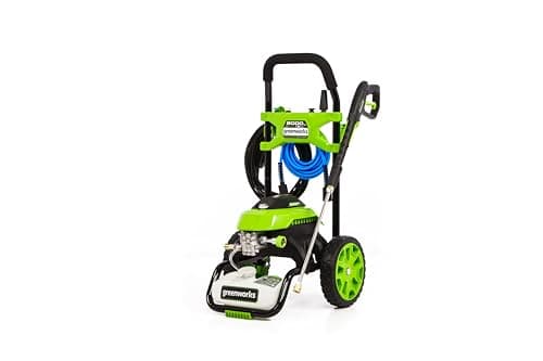 Greenworks 2000 PSI Electric Pressure Washer for Home & Outdoor Cleaning, 1.2 GPM Cold Water Power Washer with Push-Button Start, Multiple Spray Nozzles, CSA Certified