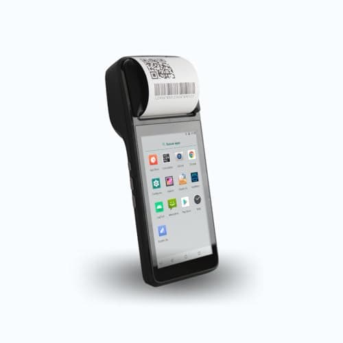 POS PDA Receipt Printer 58mm High Speed Thermal Printer with Android 8.1 5.0’’ Touch Screen. Handheld Mobil Point of Sale Tablet. Scan 1D/2D/QR barcodes. Support 3G and 2G. 3GB Ram + 8GB ROM.