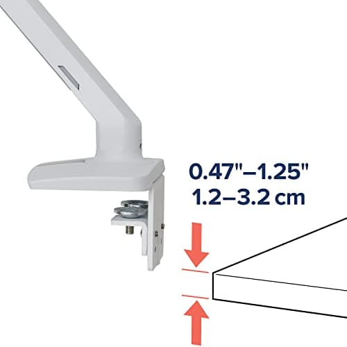 Ergotron – MXV Single Monitor Arm, VESA Desk Mount – for Monitors Up to 34 Inches, 7 to 20 lbs – White 9