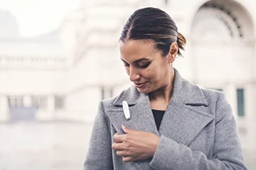 Airvida M1 Ionic Wearable Air Purifier (White 17.7inches) – Up to 99% Pollutant Removal Rate, Stylish & Lightweight with 3 Modes, Titanium Necklace & Clip, Silent Operation, 20g 5