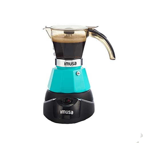 IMUSA 3 or 2cup Electric Espresso Maker, Teal