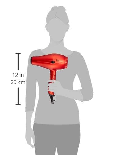 CHI 1400 Series Foldable Compact Hair Dryer, Powerful & Lightweight Hair Dryer, Quick-Drying For Shiny, Frizz-Free Hair, Red 6