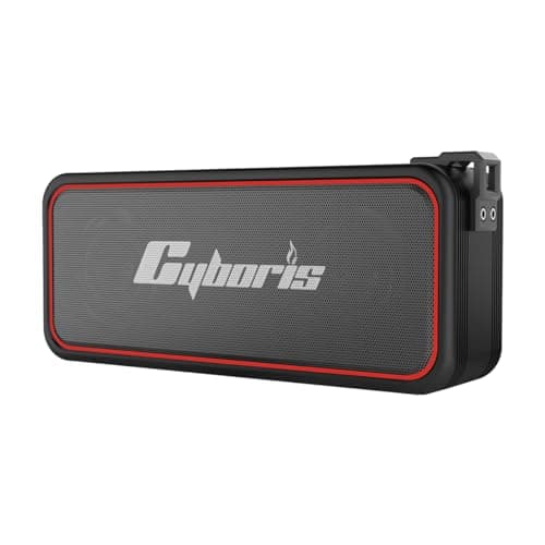CYBORIS Portable Bluetooth Speaker, Wireless Speakers with 20W HD Sound, IPX7 Waterproof, Bluetooth V5.3, Dual Stereo Pairing, 30H Playtime for Home, Outdoor, Travel, Party, Beach