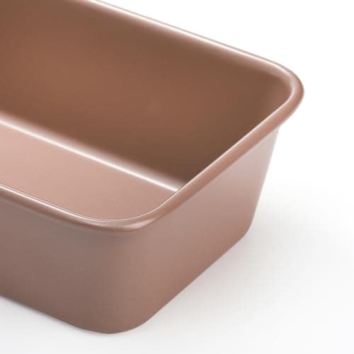 Elsjoy 4 Pack Non-Stick Loaf Pan, 9.5 x 5.5 Inch Champagne Bread Loaf Pans Carbon Steel Bread Tin Set for Baking, Metal Bakeware for Bread, Meatloaf, Cake 5