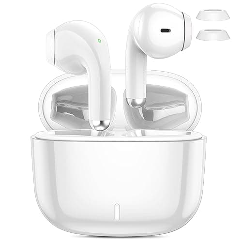 ACAGET Wireless Earbuds for iPhone 17 16 Pro Max Air 15 14 13 12 11 XR XS Bluetooth 5.3 Headphones Noise Isolation Earphones for Galaxy S26 S25 S24 Ultra S23 S22 HiFi Bass Stereo Earphone for Google