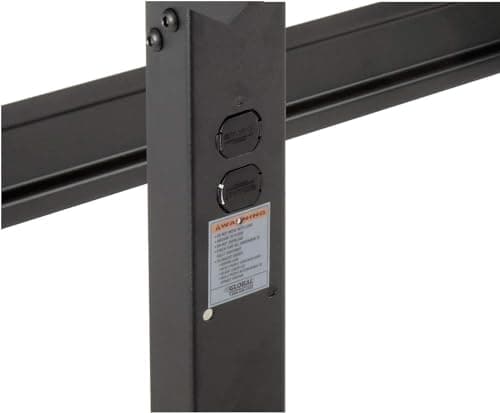 Global Industrial Adjustable Height Workbench C-Channel Leg, 60" W x 30" D, 1-1/2" 12-Gauge Steel Top with Square Edge, 2000 Lbs. Capacity, Black, Industrial Workbench 6