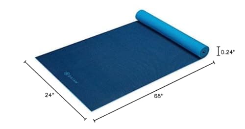 Gaiam Solid Color Yoga Mat, Non Slip Exercise & Fitness Mat for All Types of Yoga, Pilates & Floor Exercises 6