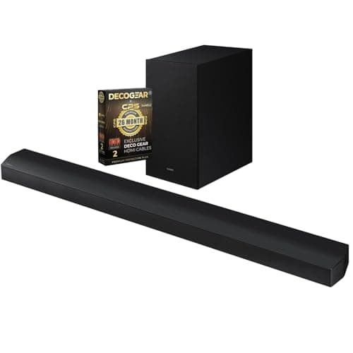 Samsung HW-B750D 5.1ch Soundbar with Dolby Virtual:X DTS (2024) Bundle with 2 Year CPS Enhanced Protection Pack