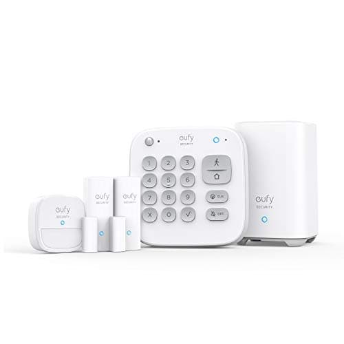 eufy Security 5-Piece Home Alarm Kit, Home Security System, Keypad, Motion Sensor, 2 Entry Sensors, Home Alarm System, Control from The App, Links with eufyCam, Optional 24/7 Protection