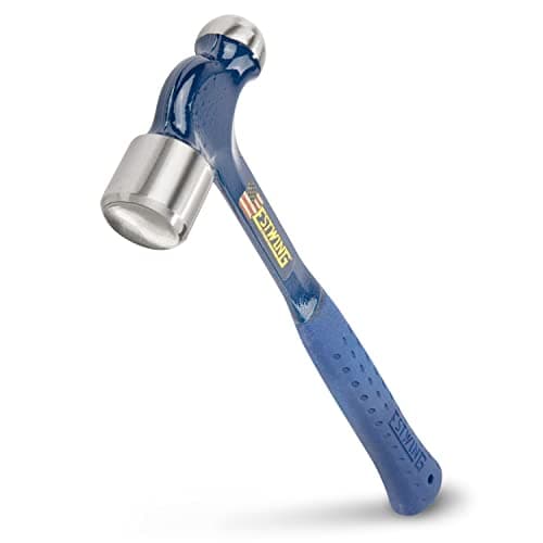 ESTWING Ball Peen Hammer - 32 oz USA Made Metalworking Tool with Forged Steel Construction & Shock Reduction Grip - E3-32BP