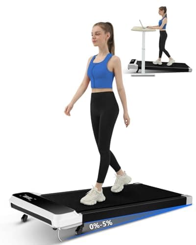 Walking Pad,Under Desk Treadmill with Incline for Home Office,2.5HP Portable Treadmill,2 in 1 Walking Jogging Running Machine with Remote Control and LED Display