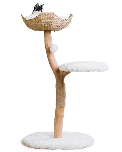 Mau Lifestyle White Uni Cat Tree, 43" H, 27 LBS