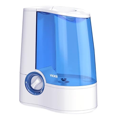 Vicks Warm Mist Humidifier Filter‑Free 1 Gal Tank, Auto Shut‑Off, Night Light, VapoPad and VapoSteam Compatible 8