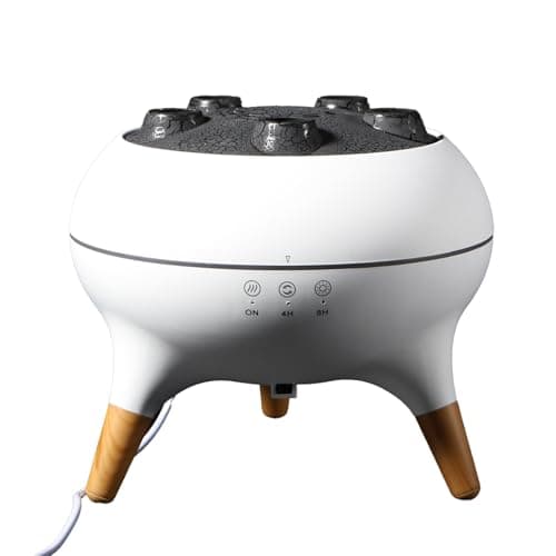 Jellyfish Mist Aromatherapy Humidifier, 7 Colors LED Lights, 2 Modes Fire Mist Waterless Auto Shut Off Aromatherapy Diffuser, Effect for Home, Office, Yoga, Gifts 12