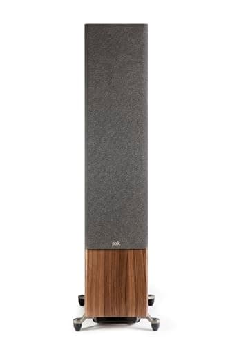 Polk Audio Reserve Series R700 Tower Speaker, 1" Tweeter, a 6.5" Woofers & Dual 8" Long-Throw Drivers, Hi-Res Certified, Dolby Atmos & IMAX Enhanced for Dynamic Home Theater Audio, Walnut Brown 9