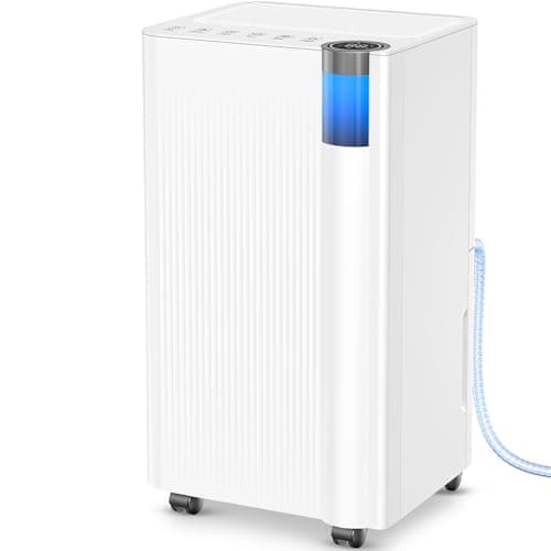 2500 Sq.Ft Dehumidifier for Basement with Drain Hose, 34 Pints Dehumidifiers for Home Large Room Bathroom Bedroom,3 Modes, Adjustable Humidity Control, Timer, Auto Defrost, Sleep Mode