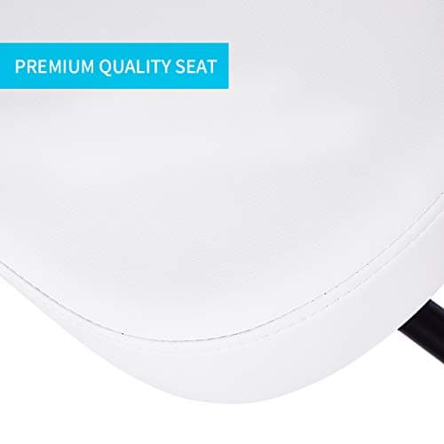 DRAGONN by VIVO Ergonomic Kneeling Chair with Back Support, Adjustable Stool for Home and Office with Angled Seat for Better Posture - Thick Comfortable Cushions, White, DN-CH-K02W 6