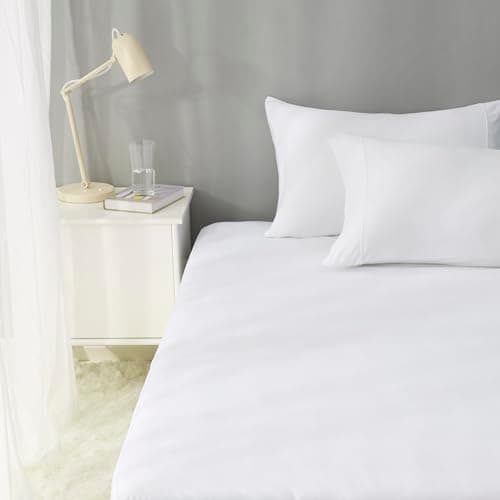 Amazon Basics Waterproof Mattress Protector, Queen, White 7