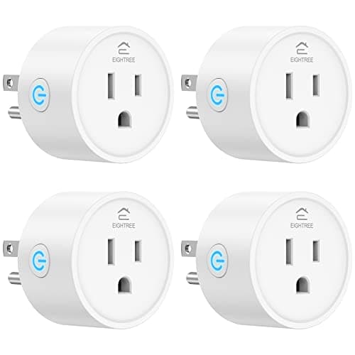 EIGHTREE Matter Smart Plug 𝗛𝗼𝗺𝗲𝗸𝗶𝘁 𝗦𝘂𝗽𝗽𝗼𝗿𝘁𝗲𝗱 𝗛𝘂𝗯 𝗥𝗲𝗾𝘂𝗶𝗿𝗲𝗱, Smart Plugs That Compatible with Alexa & Google Home, WiFi Plug w/Remote Control, Timer & Schedule 2.4GHz Wi-Fi