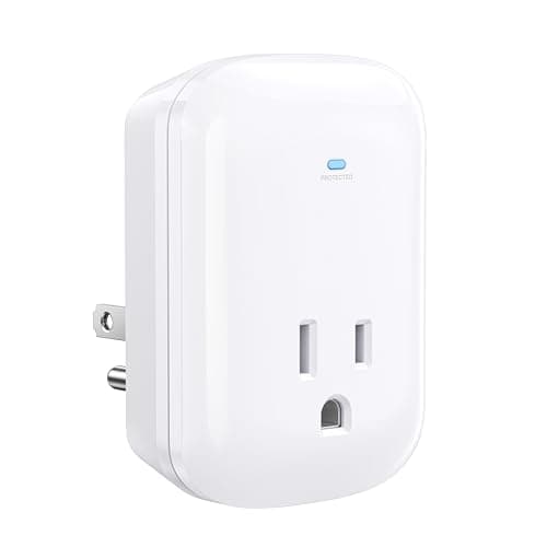 [ETL Listed] Cable Matters 1350 Joules Single Outlet Surge Protector for TV, PC, Xbox, PS5, Refrigerator, Treadmill, 15A/1875W, 500V Clamping Voltage Wall Surge Protector Outlet, White