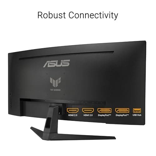 ASUS TUF Gaming 34” Ultra-Wide Curved Monitor (VG34VQ3B) – 21:9 QHD (3440x1440), 180Hz, 1ms, Extreme Low Motion Blur Sync, FreeSync Premium, Speaker, 90% DCI-P3, DisplayWidget Center, 3 yr Warranty 6