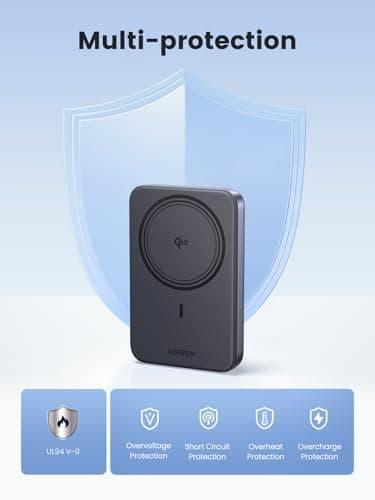 UGREEN Magsafe Portable Charger, Qi2 Certified Magnetic 15W Wireless Power Bank, 10000mAh 30W Fast Charging Battery Pack with USB-C for iPhone 16/16 Pro/16 Plus/15/15 Pro/14/13/12 Series 6