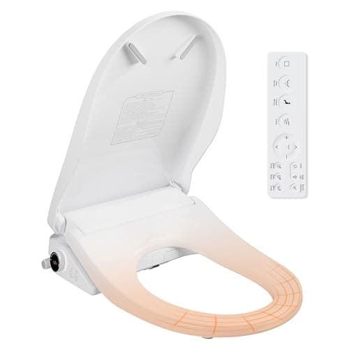 ​UCALAFEE Electric Bidet Seat Round White, Heated Seat with Endless Warm Water & Warm Air Dryer, Self-Cleaning Nozzle with Clean Plus Technology for Enhanced Hygiene​ 8
